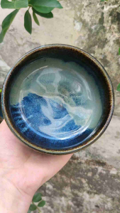 Cặp bát dáng chawan thiên mục và bộ 3 chén cơm hagi