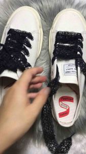 สายเชือกรองเท้าลูกไม้ พร้อมส่ง (คู่ละ2เส้น)