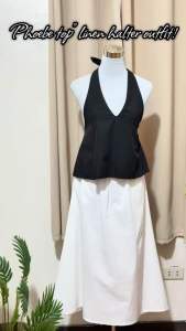PHOEBE Backless Halter top for women Summer outfit