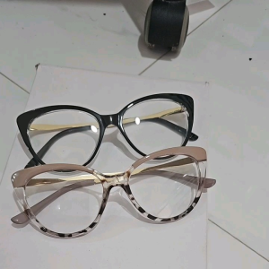 Kacamata Korean Cet Eye Blue ray photocromic perempuan Cewek