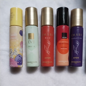 Avon Perfumed Rollettes 9ml Forest Imari Black suede Far away Eve truth