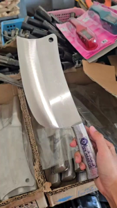 "มีดทำครัวสแตนเลสชุบแข็ง" ความยาว 12 นิ้ว อรัญญิกแท้ ใบมีดคม แข็งแรง ตรา ล.