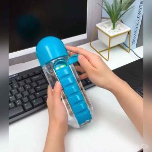 Pill Organizer Water Bottle