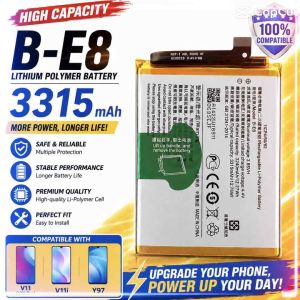 B-E8 3315mAh Replacement Battery Compatible with V11 V11 Pro V11i Y97 Li-Polymer Battery