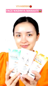 clean mask white viva 50g acne facial wash pembersih wajah