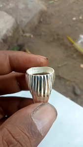 Cincin Perak Handmade Model Kerang Cocok Untuk Batu Bacan