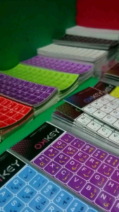 STIKER KEYBOARD ARABIC BAHAN VINYL DILAPISI LAMINASI DOFF OWNER MURAH