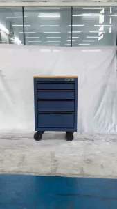 Tủ Dụng Cụ CSPS 61cm - 04 Hộc Kéo Màu Xanh Dương Kèm Bánh Xe Và Ván Gỗ