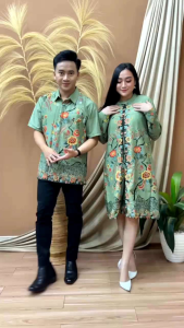 Baju Tunik Batik Atasan Pasangan Couple Kemeja Katun Primis Terbaru
