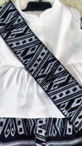 ชุดไทยเด็กสีดำ ผู้ชาย 1-7ขวบ ชุดโจมกระเบนเด็ก ใส่ทำบุญ ลายลิซ่า