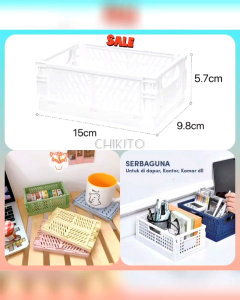 CHIKITO Keranjang Lipat Portable Multifungsi Foldable Basket Organizer Serbaguna