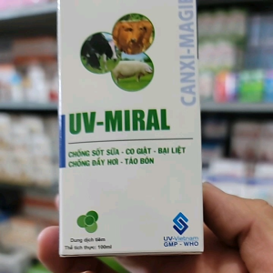 Chai Uv MIRAL Chống Sốt Sữa Co Giật Bại Liệt Chống Đầy Hơi Táo Bón Ở Thú Cưng