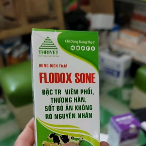 Chai FLODOX  SONE Viêm Phổi Thương Hàn Sốt Bỏ Ăn Không Rõ Nguyên Nhân Cho Thú Cưng