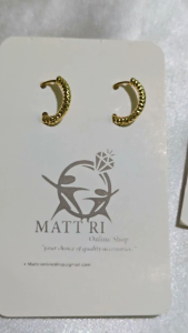 Matt Ri Quality Clip Fashion Gold plated Earring Hypoallergenic Non tarnish 010 for women accessories