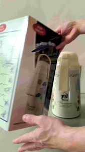 Termos Air Panas Pencet/Air Pot Pompa 3 Liter Body Motif - Vacuum