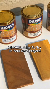 Davies Wood Finishes Oil Woodstain Stain for Cabinets Furnitures and Flooring Oil Based 1L