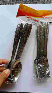 1 LUSIN (12 PCS) SENDOK atau GARPU Makan Dewasa / 12 PCS / Sendok Makan / Sendok Garpu Stainless Murah / Sendok Garpu Grosir