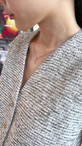 A.CEMI Celestial Lakshmi Necklace สร้อยคอมหาเทพ พลอยพิงค์ทัวร์มาลีน พลอยเพทายขาว เงินแท้ชุบทองแท้ 18K พระแม่ลักษมี