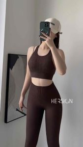 Bộ đồ tập yoga nữ Set tập gym Áo bra kép quần ?legging HERSIGN-SET125