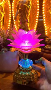 ĐÈN HOA SEN SẴN 56 BÀI NIỆM PHẬT BẢY MÀU-CẮM ĐIỆN TRỰC TIẾP🪷