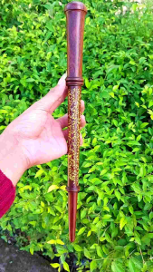 tongkat komando galih asem ukir sholawat fatih panjang 35 cm