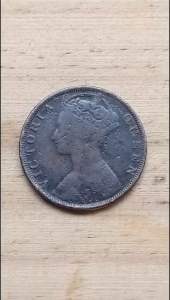 Đồng xu 1 Cent Hồng Kông Victoria 1863-1901 sưu tầm