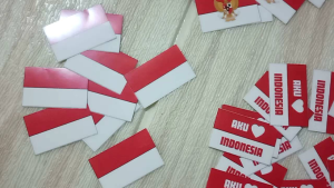 [12 pcs] Stiker Pipi Stiker Bendera Stiker Bendera Merah Putih Anak Dewasa