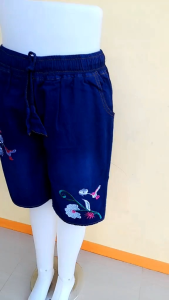 Celana Jeans Hotpants Pinggang Full Karet