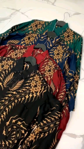 eunoiabatik - Kemeja Batik Katun Pria Lengan Panjang Motif Bernekel
