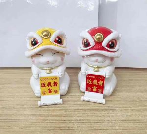 GOOD LUCK太阳能招财猫装饰C639