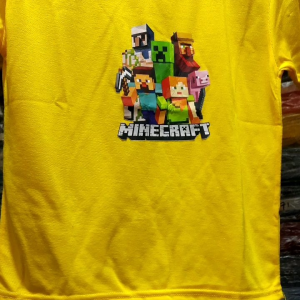 Kaos Game Minecraft Anak Umur 2-10 Tahun