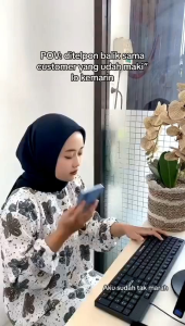 SILVIA ONE SET LONG TUNIK CEY CRINKLE MOTIF BUNGA WANITA MUSLIMAH Atasan Muslim Kancing Kerah