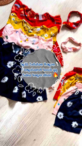 Setelan Pendek Anak Perempuan ARABELLA By Little Koda One Set Rayon Baju Anak Cewek Usia 1-3 Tahun Murah