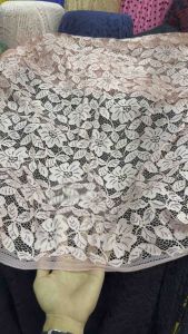 Kain brukat / brukat katun warna baby pink import premium