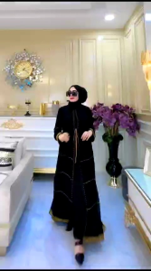 Gamis Arabian Aqila Bibah Payet Gold Kekinian /Gamis Arabian Termewah Termurah Payet Stylish//Promo COD//Yunita Lestari Fashion//
