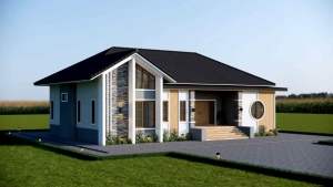 แบบบ้านจั่วผสมปั้นหยา