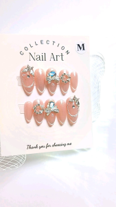 Móng tay thiết kế Nail box mắt mèo hồng mã số AB42