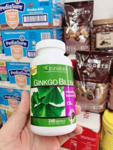 Viên Uống Bổ Não Trunature Ginkgo Biloba 120 mg loại 340 Viên Của Mỹ - Date 10/2027