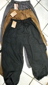 Celana Cargo Wanita Bahan Parasut Model Jogger Serut | Cargo Pants Parasut