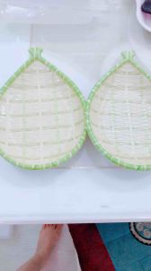 Dĩa Nhựa Melamine giả tre Hình Chiếc Lá - Nhựa FATACO Cao Cấp