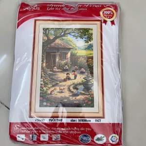 Tranh thêu kín thế giới tuổi thơ vs8293 kt 50 x 80 cm