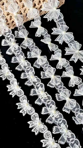 (2)renda bordir pita per-meter (100xm) 2layer