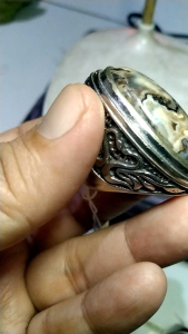 Batu Garut Motif Gambar Tokoh Pewayangan Natural Kode 3/43