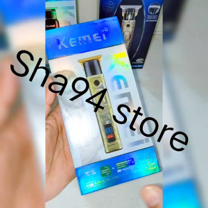 Kemei Km-076 Original 100% Retro Design Carbon Steel T Blade LCD Digital Display Rechargeable Electric Hair Clipper Kumis