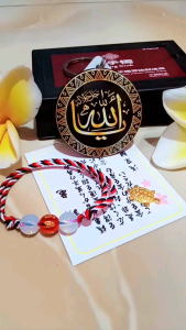 Gelang Asli Tridatu Batu Giok Aura Rejeki & Hoki