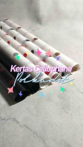 [1 PACK ISI 20 LEMBAR] KERTAS BUNGA POLKADOT CELLOPHANE WRAPPING PAPER WRAP BUNGA KOREA STYLE DIY FLORIST