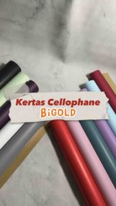 [5 LEMBAR]KERTAS BUNGA BIGOLD/WRAPPING PAPER/ WRAP BUNGA/FLOWER WRAP/PEMBUNGKUS BUNGA WATERPROOF