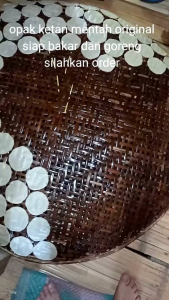 Opak ketan mentah khas tasik / krupuk opak ketan isi 25 pcs gurih asin
