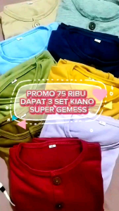 SET KIANO LENGAN PENDEK CELANA PANJANG USIA ANAK 1-5 TAHUN