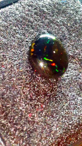 Batu Cincin Black Opal Sempur Banten Jarong Natural